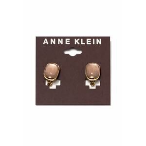 Anne Klein Gold Clip-On Earrings Champagne Stone EZ Comfort